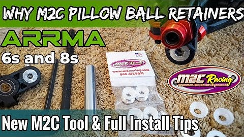 M2C Racing Pillowball Retainer Full Install Arrma 6s 8s & New Tool