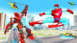 Game Superhero Tornado Terbang | Flying Tornado Ice Hero : Speed Hero Games ( Android Gameplay HD ) screenshot 4