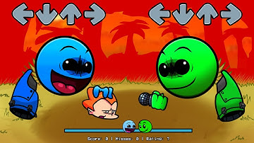 FNF NEW Geometry Dash 2.0 VS Geometry Dash 2.3 All Phases Sings Chasing | Fire in The Hole FNF Mods.