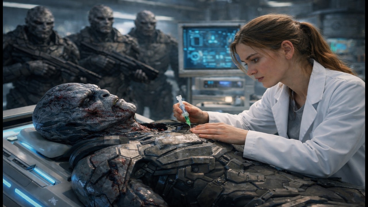 Alien Commander Was Dying — A Human Girl Saved Him with Just a Needle | HFY Story