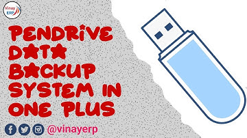Pendrive Data Backup System In One Plus Complete GST Ready ERP Software For All Trades. @vinayerp