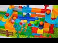 INSANE LEGO Duplo Marble Run ASMR ☆ Towering Elevator Race & Pyramid Challenge