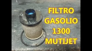 Sostituzione Filtro Gasolio Multijet 1300 IDEA filtro nafta - YouTube