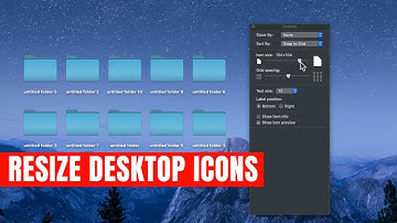 How to Resize Desktop icons on MacOS