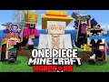 100 players simulate a one piece civilization in minecraft