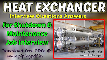 Top Heat Exchanger Interview Questions & Answers | Oil & Gas Maintenance & Shutdown Jobs