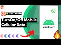 How to Turn On/Off Mobile Data On Your Android Phone (FAST & EASY!)