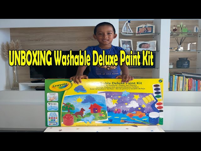 Unboxing, Washable Deluxe Paint kit, Kids