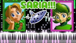 Lost Woods / Saria&#39;s Song - The Legend of Zelda: Ocarina of Time (Piano Tutorial)