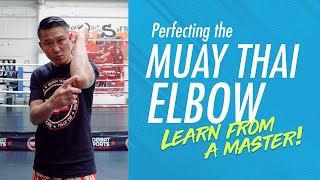 How to Throw Elbows in Muay Thai | Beginner Technique with Neungsiam Fairtex