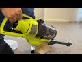 Unboxing Ryobi 18V ONE+ HP Brushless Stick Vac with Dual Roller Kit R18XSV9PET142