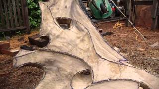 Carving the sculptural table 'Roadrunner'. David Groth documentary, chapter 6 of 9. by David Groth 109,176 views 12 years ago 8 minutes, 59 seconds