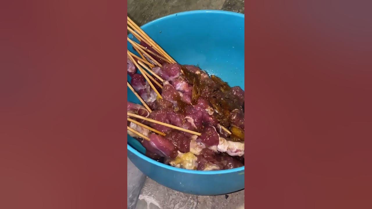 Bakar sate pakai alat seadanya #shorts