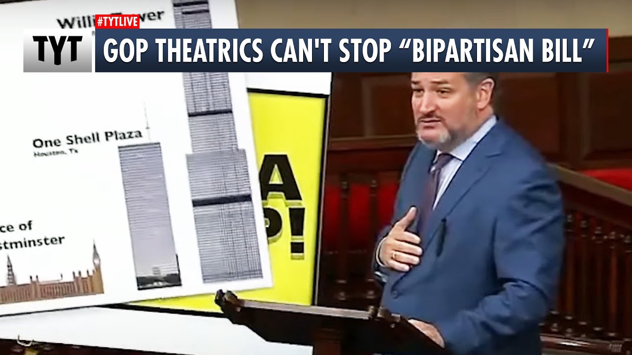 Ted Cruz FLOPS Trying To Stop Infrastructure Bill - YouTube