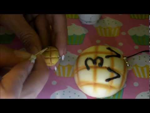 Squishy Melon Bun Charm Tutorial: D