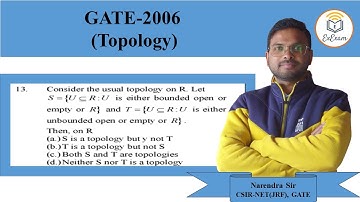 Question No. 13 || Topology || Gate-2006(MA-Mathematics)