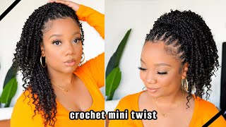 My FAVORITE CROCHET Hair  | MINI TWIST CROCHET on my NATURAL HAIR
