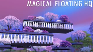 MAGICALLY FLOATING HQ - Speed Build | The Sims 4 Realm of Magic