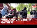 Portland State University Student Pro Palestinian Protest Live | Students Clash With Cops Live |N18L