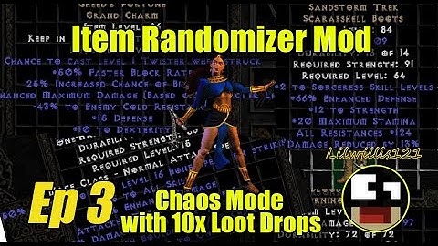D2 Randomizer Mod w/ 10x Loot Drops. Play Through Nm [100% Random Item Mods Ep3]