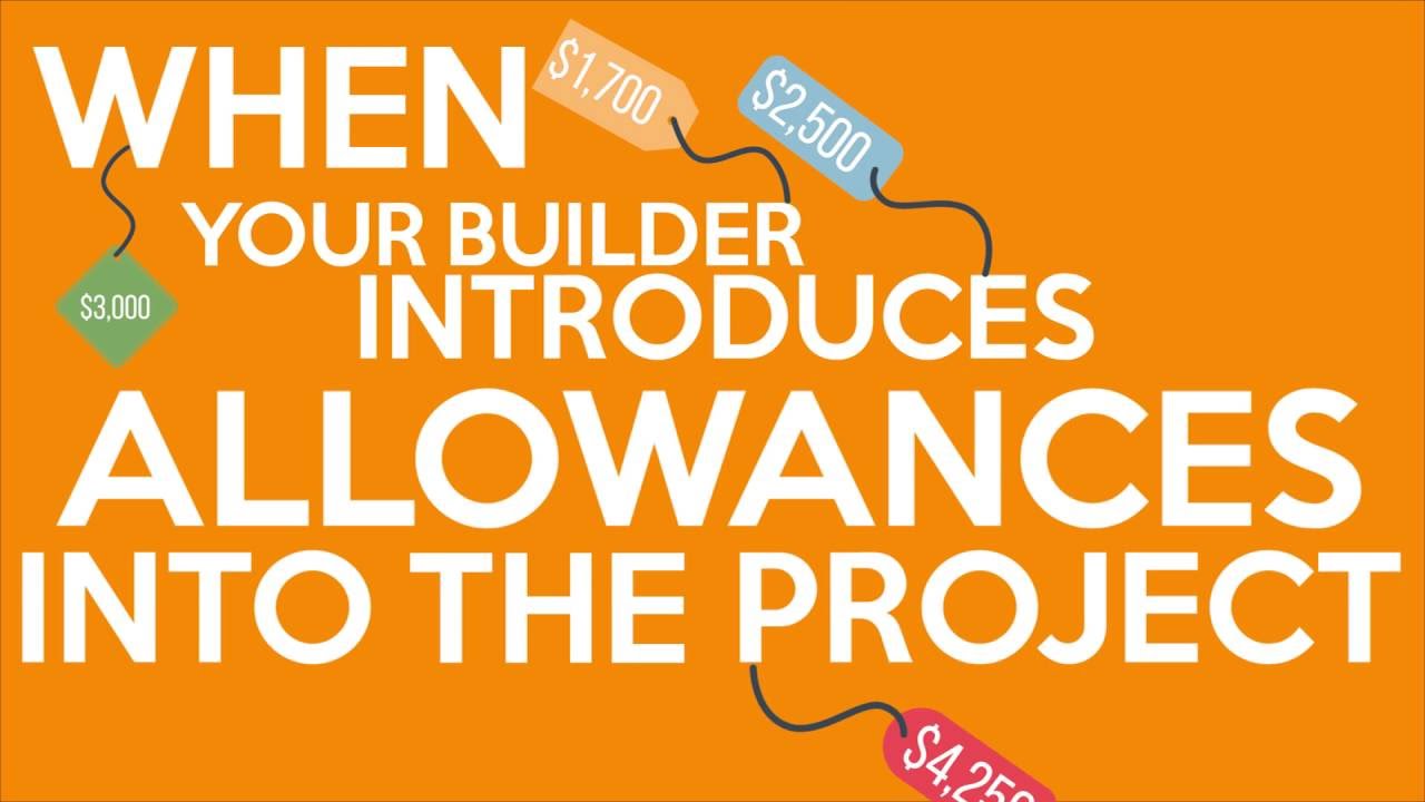 Fine Line Homes How to Avoid Allowances from Home Builders when