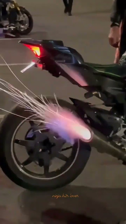 h2r buang knalpot backfire #kawasakih2r #kawasakih2backfire #ninjah2r