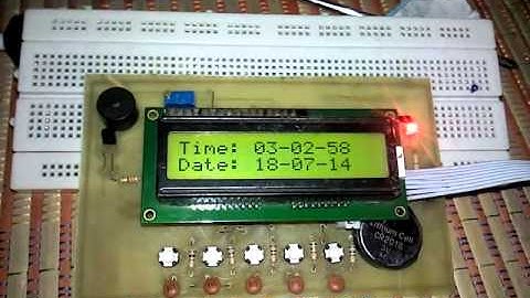 Đồng hồ thời gian thực Pic16f877A chuông báo nhạc HPBTday