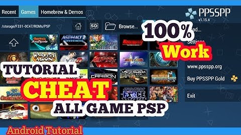 Cara Menggunakan CH3AT Di Semua Game PSP / PPSSPP Android - GimBot Lusuh