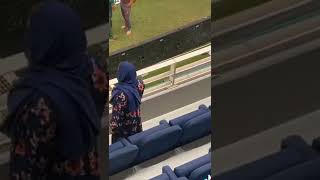 Shahid Afridi Daughter Aqsa Afridi In Dubai Stadium