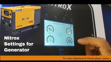Nitrox Settings for Generator