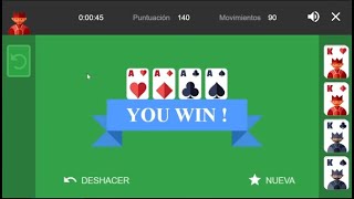 Speedrun Google Solitaire Easy Mouse 0:45 (TOP 37)