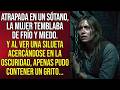 Atrapada en un sótano, la mujer temblaba de frío y miedo. Y al ver una silueta acercándose en la...