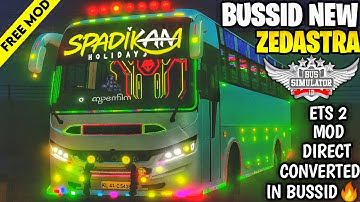 New ZEDASTRA BUS MOD For Bus Simulator Indonesia | Free Mod | New Bus Mod For Bussid | #bussidmods