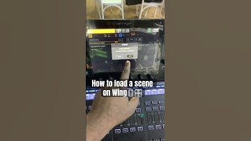 How to load a scene on the Behringer wing#shorts  #behringerwing