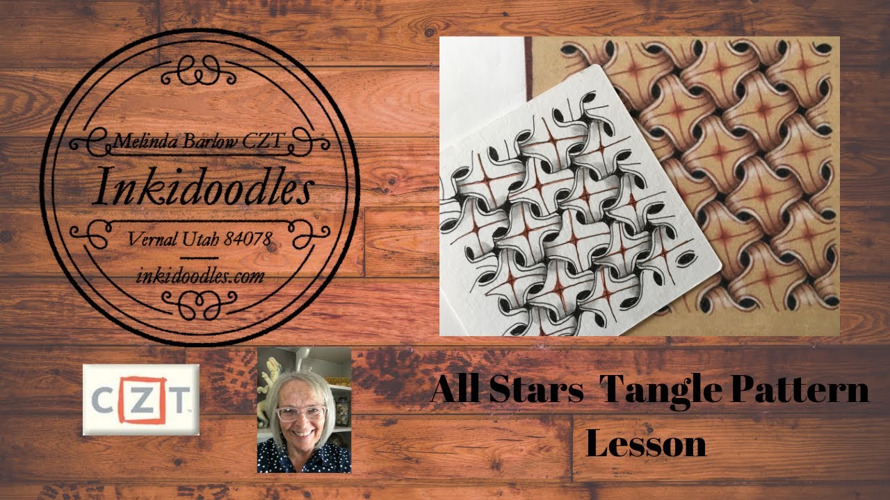 Tangle Art Lesson All Stars # 430