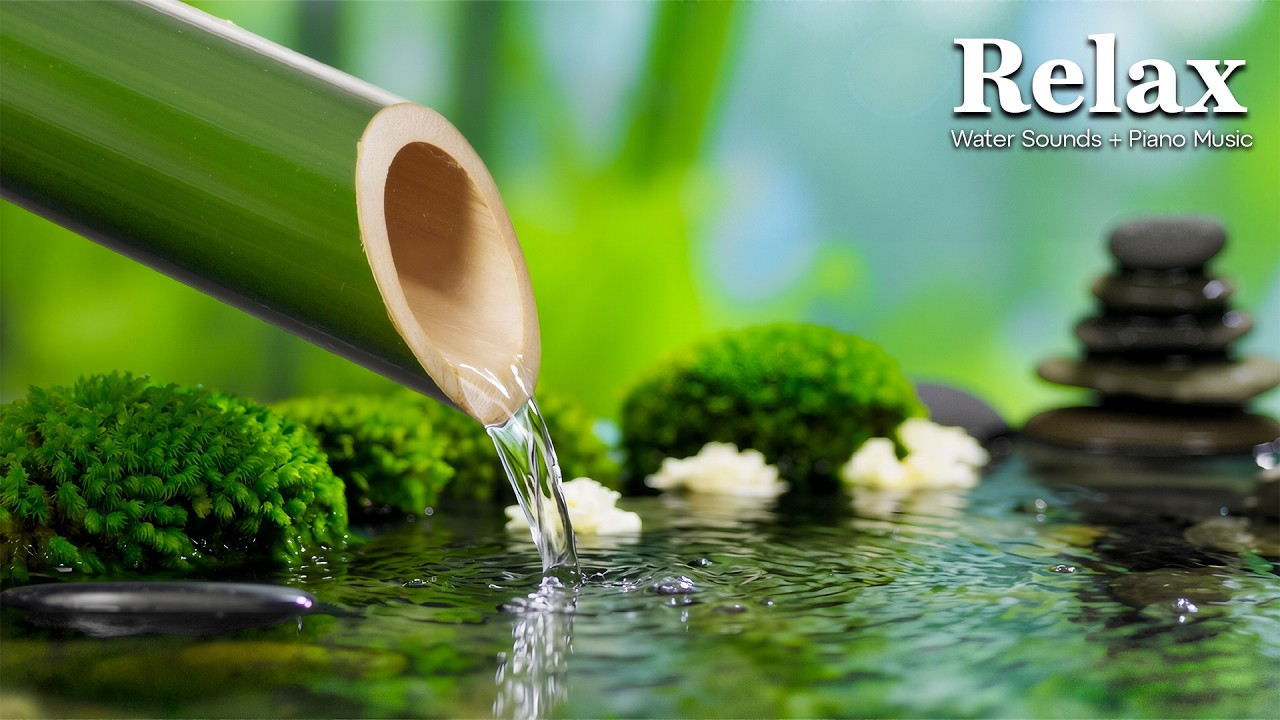 Relaxing Sleep Music 🌿 Calming Meditation, Soothing Water Sounds, Spa, Deep Sleep 😴