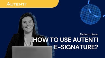 How to use Autenti e-signature? - Platform demo.