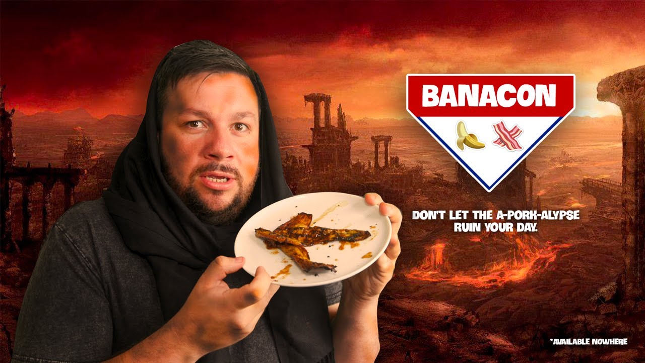 Air-frying FAKE Bacon made of BANANA SKINS! | Christian Hull