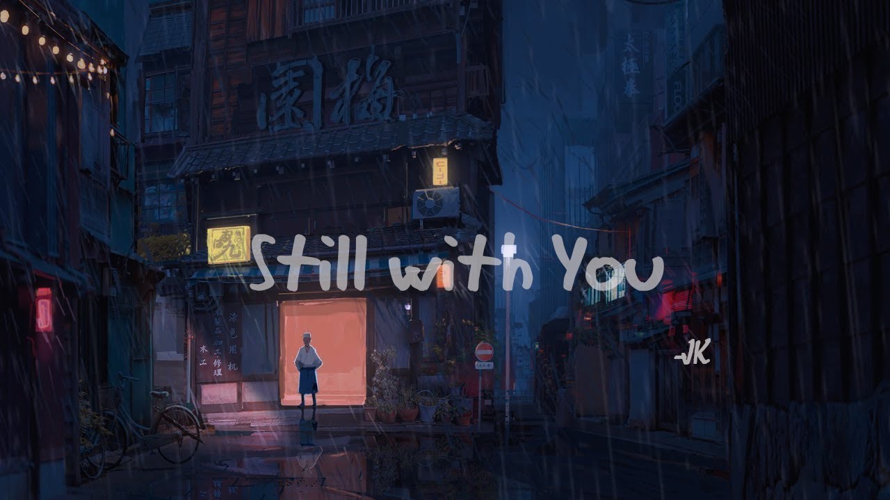 Still with you by bts jk but under an umbrella and its raining  eng lyrics