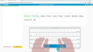 Trying to Speed run typing.com (common english words)
