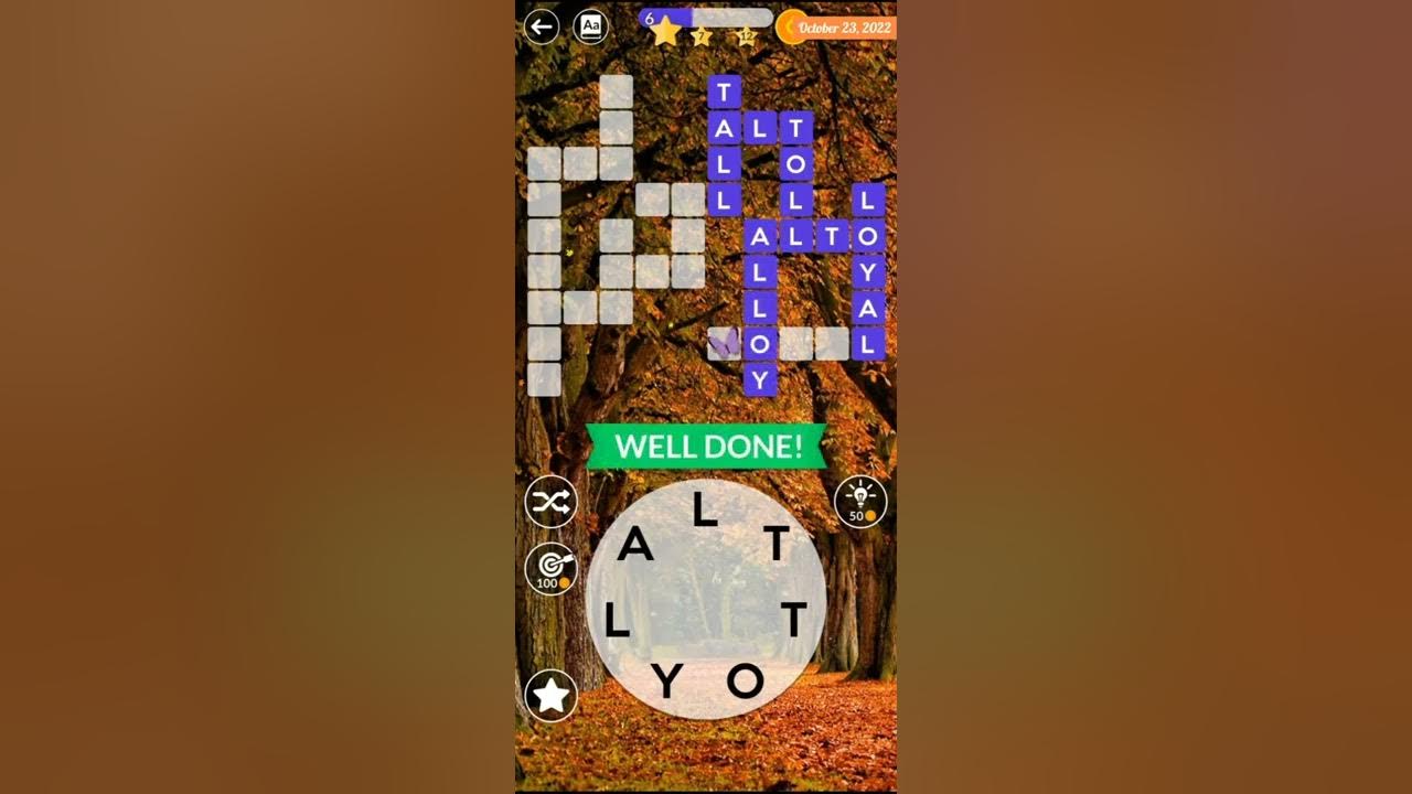 Wordscapes Daily Puzzle October 23, 2022 Answers YouTube