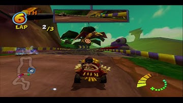 Crash Tag Team Racing PS2 Gameplay Fossil Fuel Injection