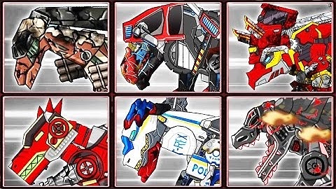 Repair 6 Dino Robots: Gallimimus, Megalosaurus, Triceratops, Spinosaurus ,T-Rex | Eftsei Gaming