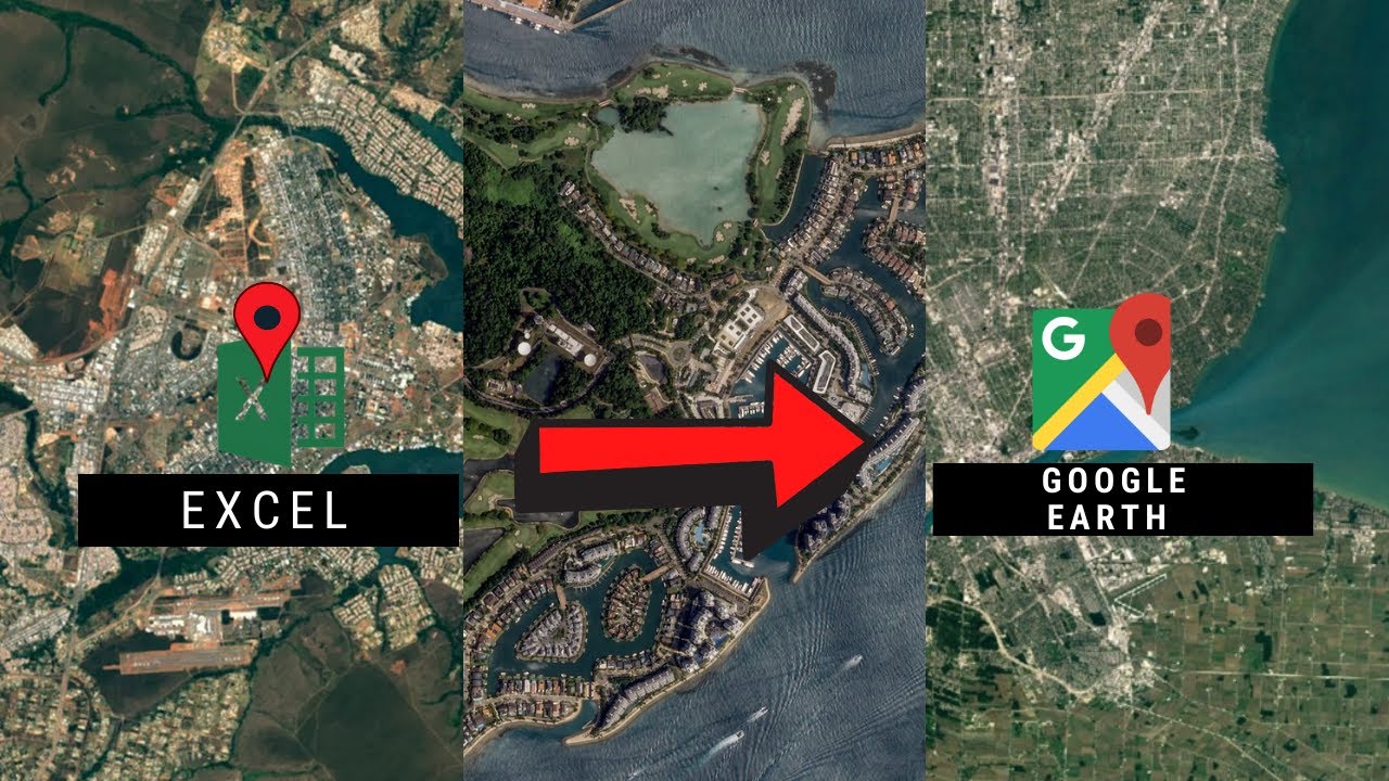 Cara Memasukkan Titik Koordinat Excel Ke Google Earth - YouTube