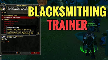 Thunder Bluff Blacksmithing Trainer Location (WoW Classic)