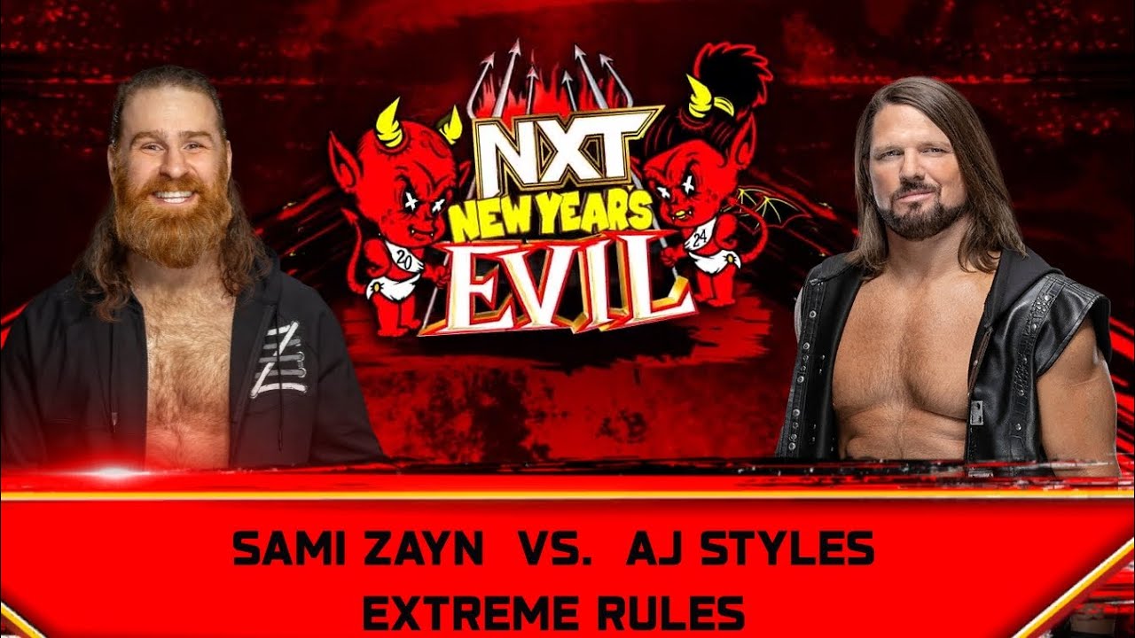 WWE 2K25 Sami Zayn VS Aj Styles Extreme Rules Match 2K25 - YouTube