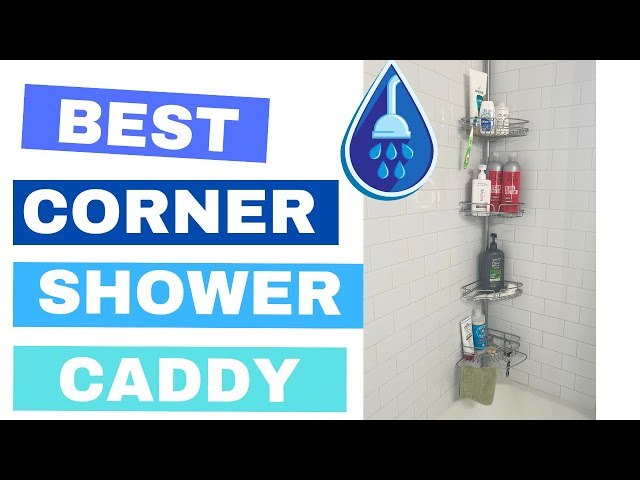 Transform Your Bathroom with the Zenna Home Rust-Resistant Corner Shower  Caddy! #bestshowercaddy 