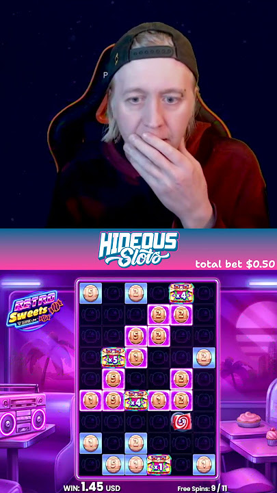 🍬 HE FINALLY HIT THE MAX WIN!! 🍭 - Retro Sweets #Shorts