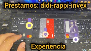 prestamos personales didi-rappi-invex