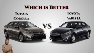 2018 Toyota Corolla vs 2018 Toyota Yaris iA